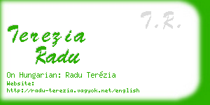 terezia radu business card